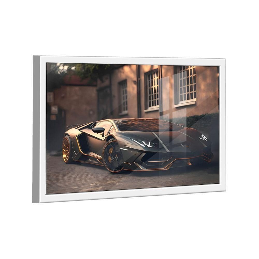 Quadro Lamborghini Light Black -- Br Artes