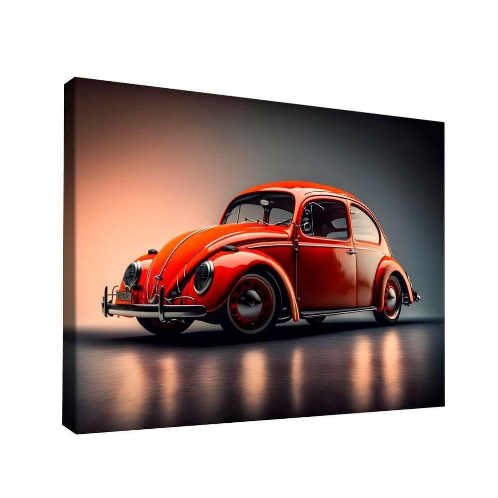 Quadro Fusca Vermelho -- Br Artes