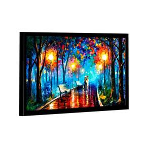 Quadro Pintura De Casal Caminhando -- Br Artes