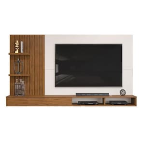 Painel Para Tv Noah Freijó/Off White - Fdecor