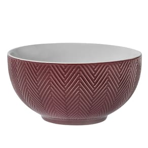 Bowl De Porcelana Textura Frozen 540ml Vinho