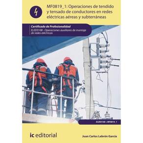 Operaciones de tendido y tensado de conductores en redes eléctricas aéreas y subterráneas. ELEE0108