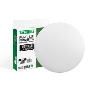 Painel De Led Taschibra Frameless Redondo Sobrepor 48w Bivolt