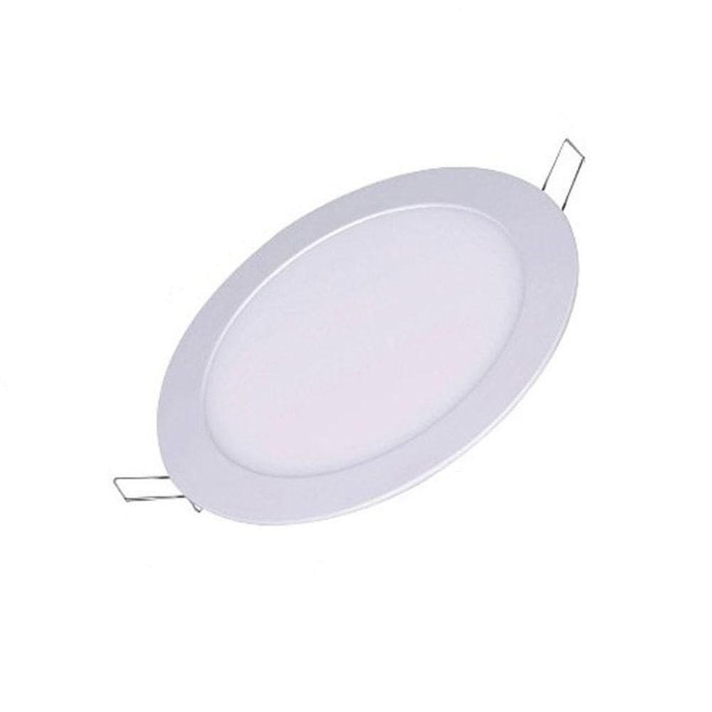 Painel De Led Redondo Embutir 18w Bivolt Taschibra 6500k Luz Fria