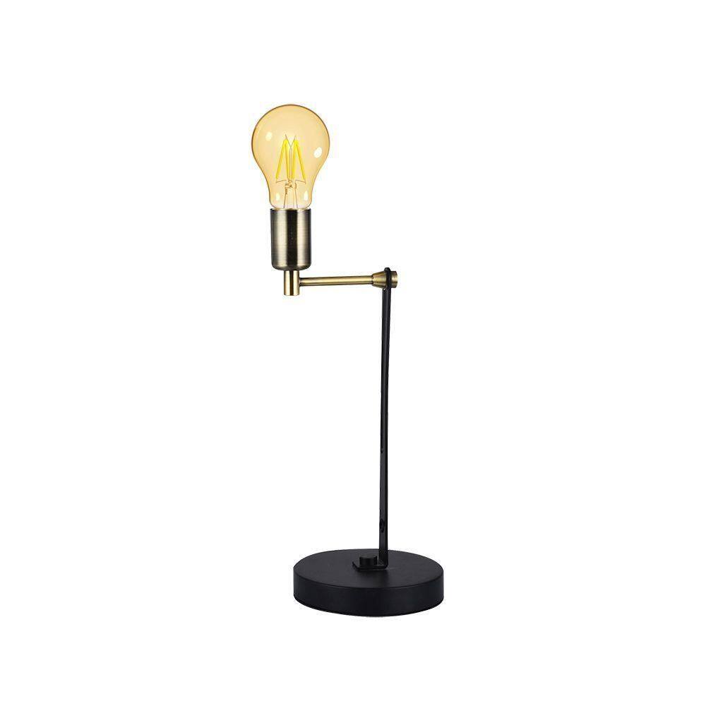 Luminária Abajur Taschibra Zancos Preto/ouro E27 Bivolt