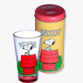 Copo com Cofre Snoopy Peanuts 500ml Zona Criativa