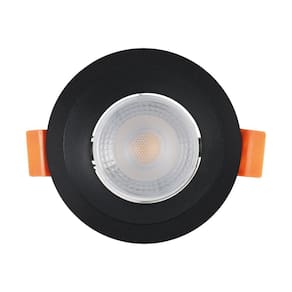 Spot De Led Recuado Embutir Redondo 6w Bivolt Preto Blumenau 4100k Luz Neutra