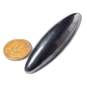 01 Massageador Bastão Hematita Imantada Pedra Natural 60mm