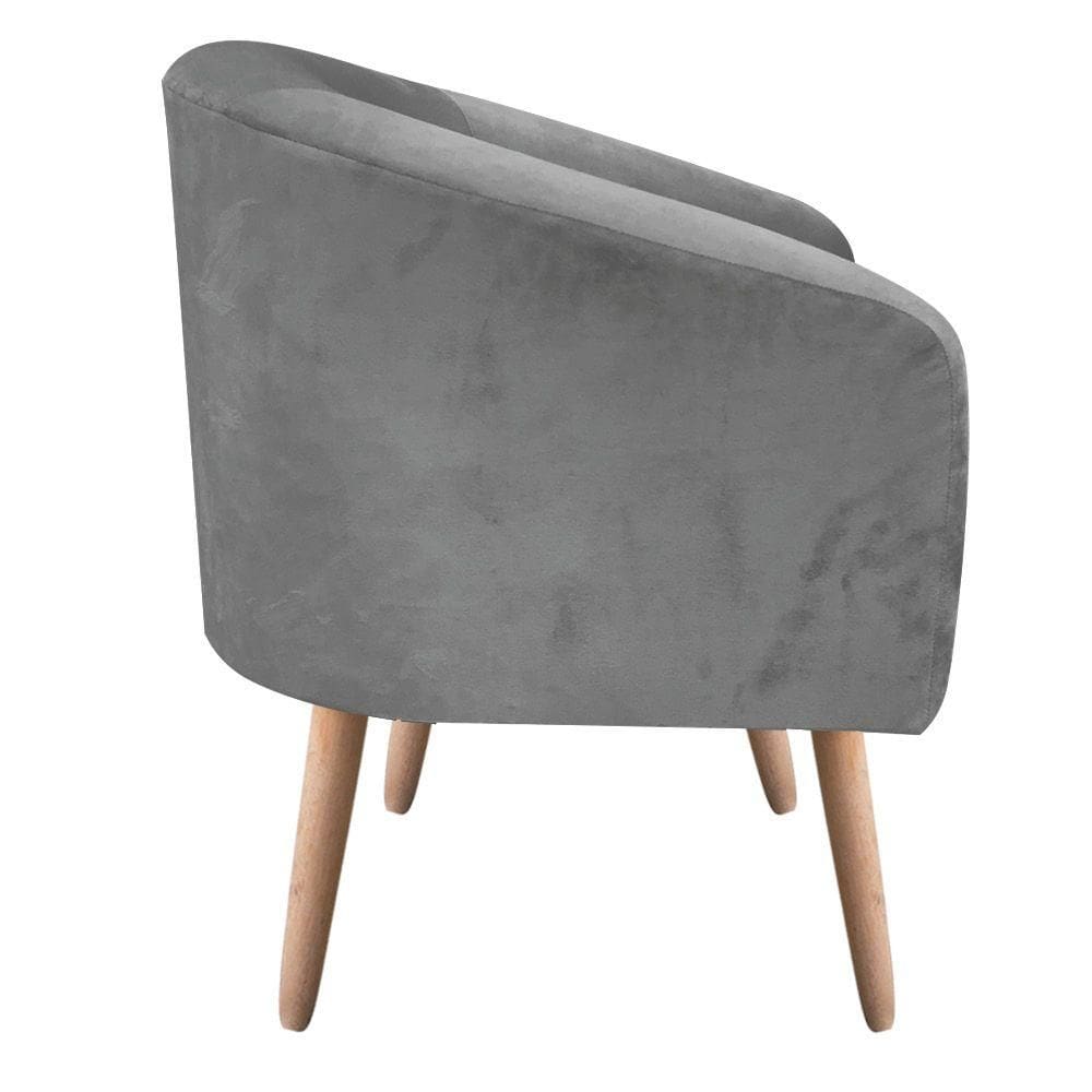 Kit 02 Poltronas Stella Grafite Natural