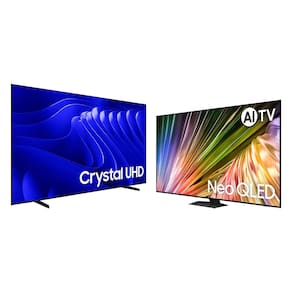 Smart Super Big TV 98" Crystal UHD 4K 98DU9000 2024 + AI TV 55" Neo QLED 4K 55QN85D 2024