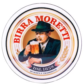 Luminoso de Parede Cerveja Birra Moretti Retrô Vintage P Bar, Garagem, Churrasqueira, Espaço Gourmet