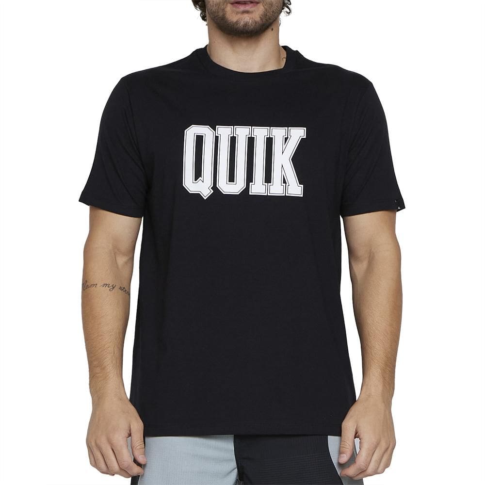 Camiseta Quiksilver Griff Quik SM25 Masculina Preto