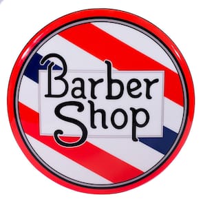 Luminoso de Parede Barber Shop Color Barbearia Salão Retrô Vintage para Bar, Garagem, Churrasqueira