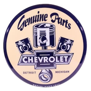 Luminoso de Parede Chevrolet Pistão Retrô Vintage para Bar, Garagem, Churrasqueira, Oficina Mecânica