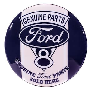 Luminoso de Parede Ford V8 Marcas de Carro Retrô Vintage para Bar, Garagem, Churrasqueira, Oficina