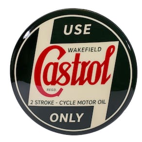 Luminoso de Parede Castrol Oil Moto Carro Retrô Vintage Bar, Garagem,churrasqueira, Oficina Mecânica
