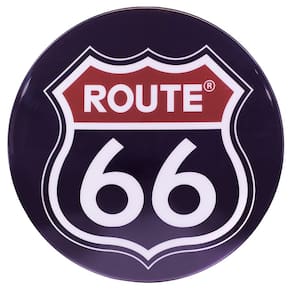 Luminoso de Parede Route 66 Retrô Vintage para Bar, Garagem, Churrasqueira, Espaço Gourmet