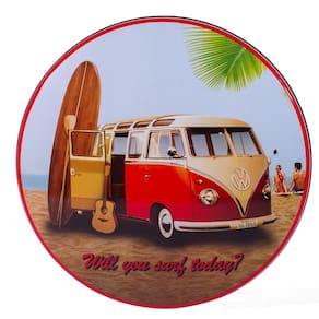 Luminoso de Parede Kombi C/prancha de Surf Retrô Vintage Bar, Garagem, Churrasqueira, Espaço Gourmet