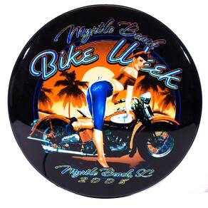 Luminoso de Parede Bike Week Motocicleta Retrô Vintage P Bar, Garagem, Churrasqueira, Espaço Gourmet