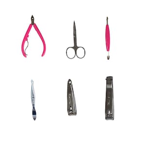 Kit manicure e pedicure luxo 6 peças Della Style versatil
