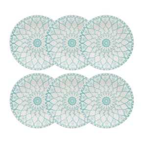 Prato Fundo De Cerâmica Estampa Donna Mandala 22cm 6 Unidades - Biona 091066