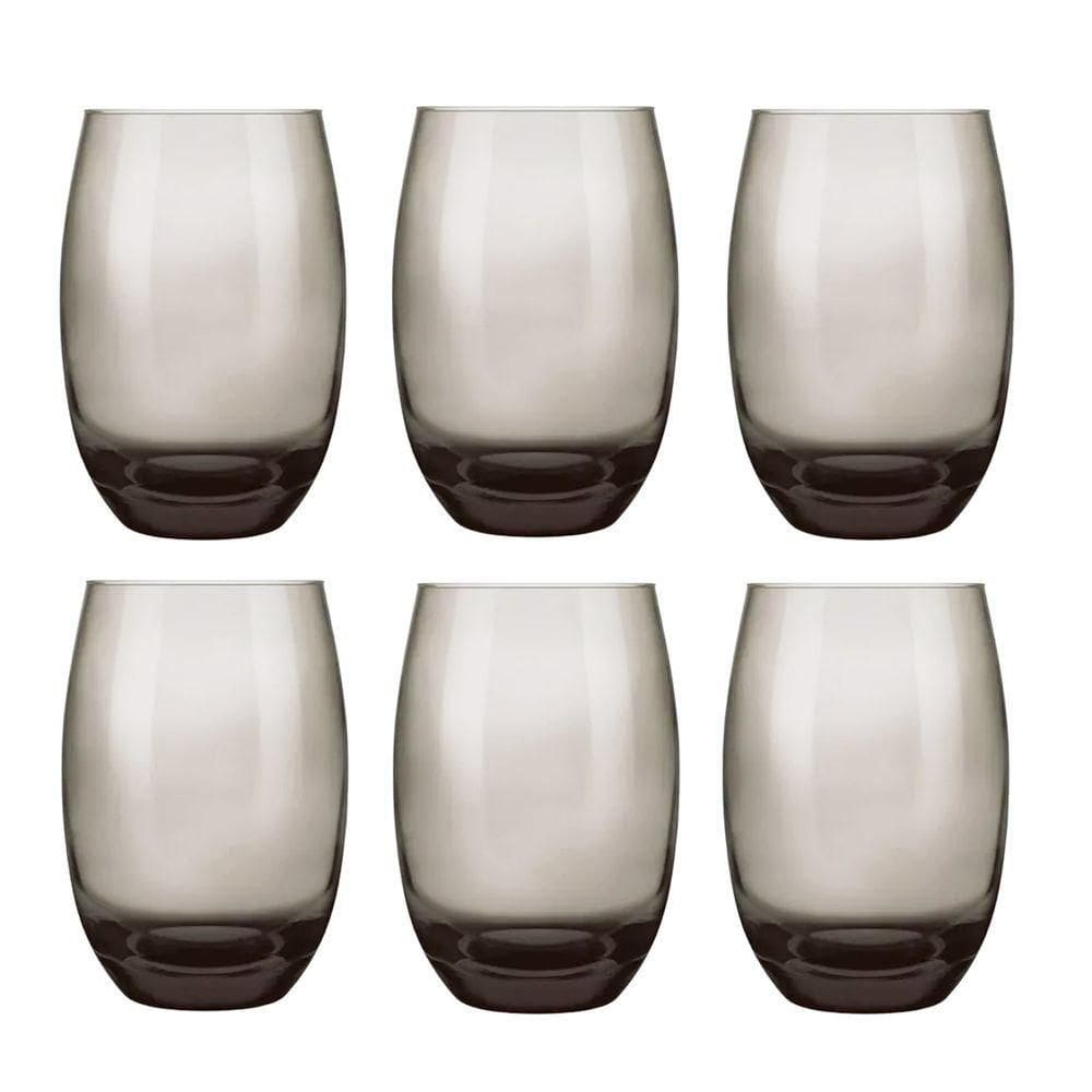 Jogo De Copos Sm Aruba Fumê Long Drink 465ml 6un - Nadir 30611
