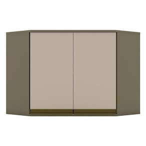 Armário Aéreo évelin Canto Obliquo 2 Portas 67 Cm Duna Cristal - Henn