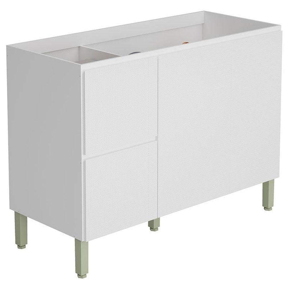 Balcão Para Pia Ambiente Art 120cm Branco ártico - Kits Paraná