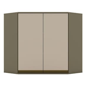 Armário Aéreo Connect Canto Obliquo 2 Portas 83 Cm Duna Cristal - Henn