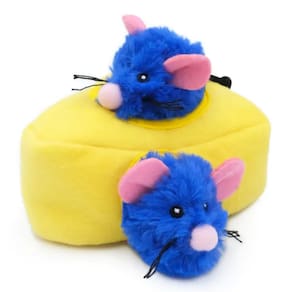 Pelúcia Zippypaws Burrow Brinquedo Com Catnip Ratos no Queijo Para Gatos