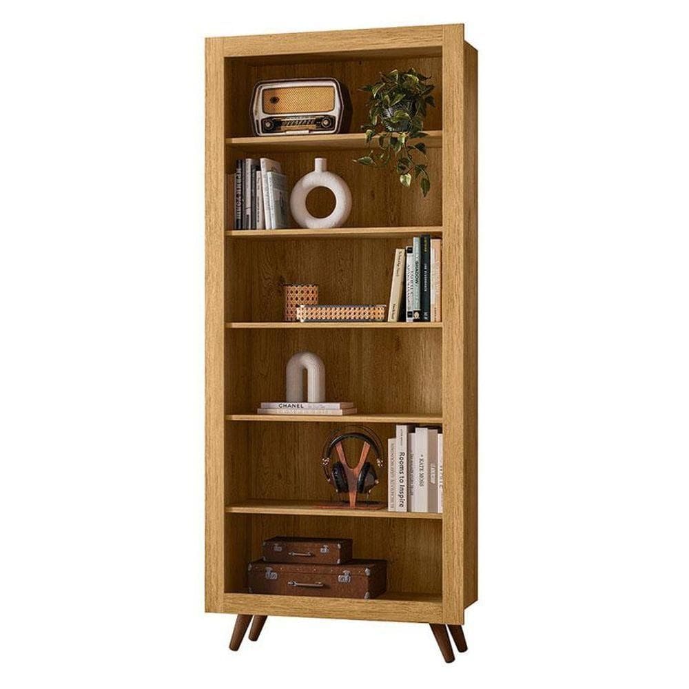 Livreiro Retrô 4430 Freijó Toq - Qmovi