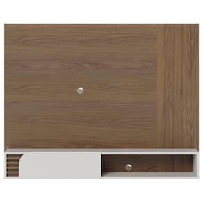 Painel Para Tv Home Suspenso Jurerê Amêndoa Off White Matte - Colibri