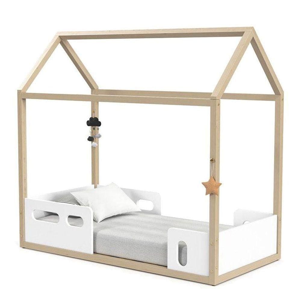 Mini Cama Montessoriana Liv Branco Soft Natural - Matic