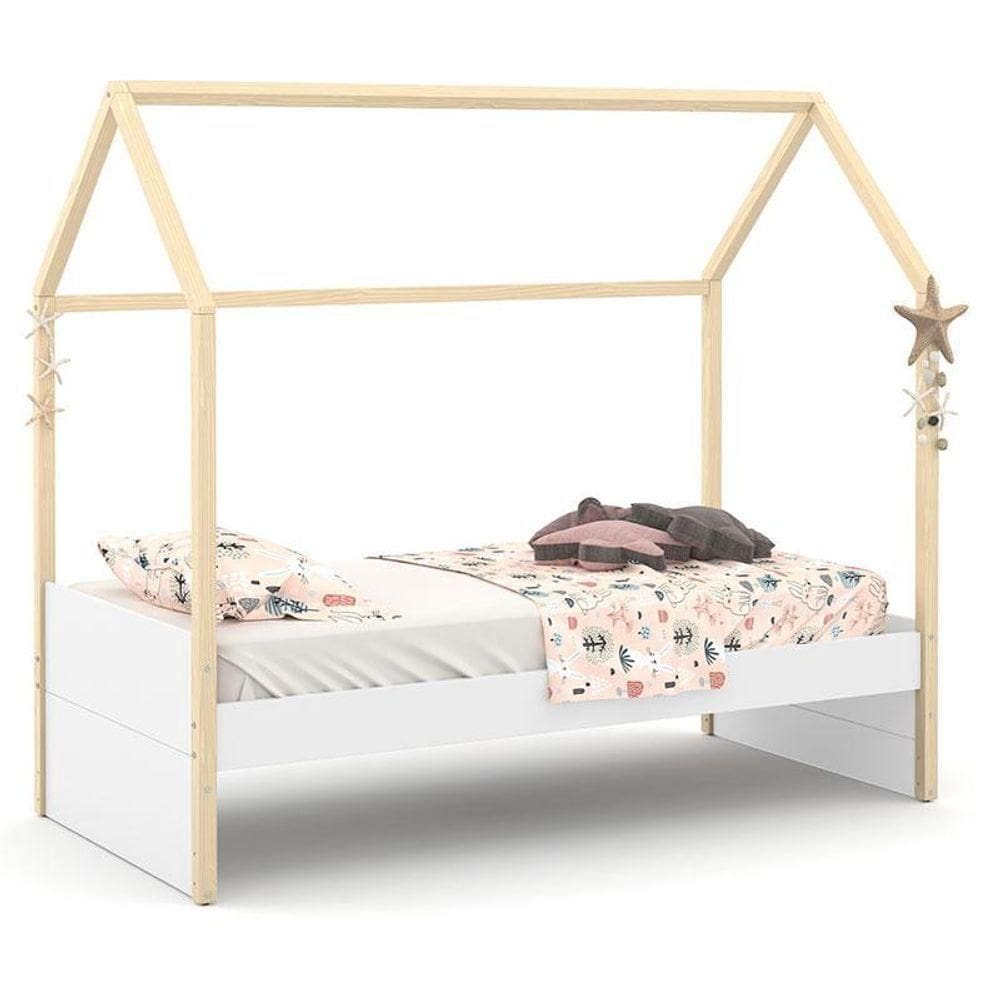 Cama Montessoriana Kids Liv Branco Soft Natural - Matic