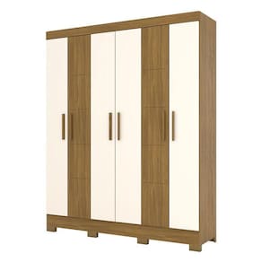 Guarda Roupa Solteiro Malbec Nature Off White - Briz Móveis