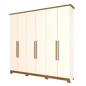 Guarda Roupa Casal Colin Off White Nature - Henn