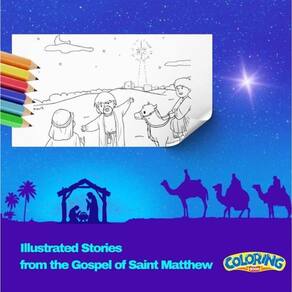 Illustrated Stories from the Gospel of Saint Matthew. Coloring Book. - Inglês