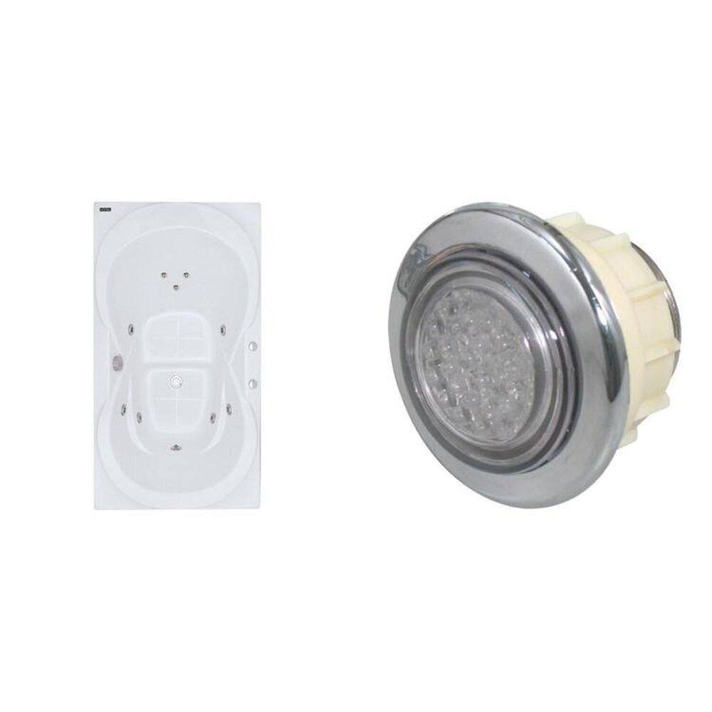 Banheira Hidromassagem Astra Due Gran Luxo 05 Jatos Acrílico P5 sem Aquecedor e Cromoterapia Branco