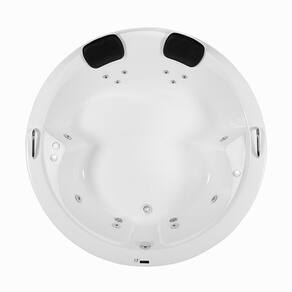 Banheira de Hidromassagem Firenze em Gel Coat Gran Luxo 140cm - sem Aquecedor - Volume Ideal 210 Lit - 220V
