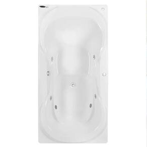 Banheira de Hidromassagem Due Gran Luxo 170x90x50cm - P1 - com Aquecedor e Cromoterapia Branco