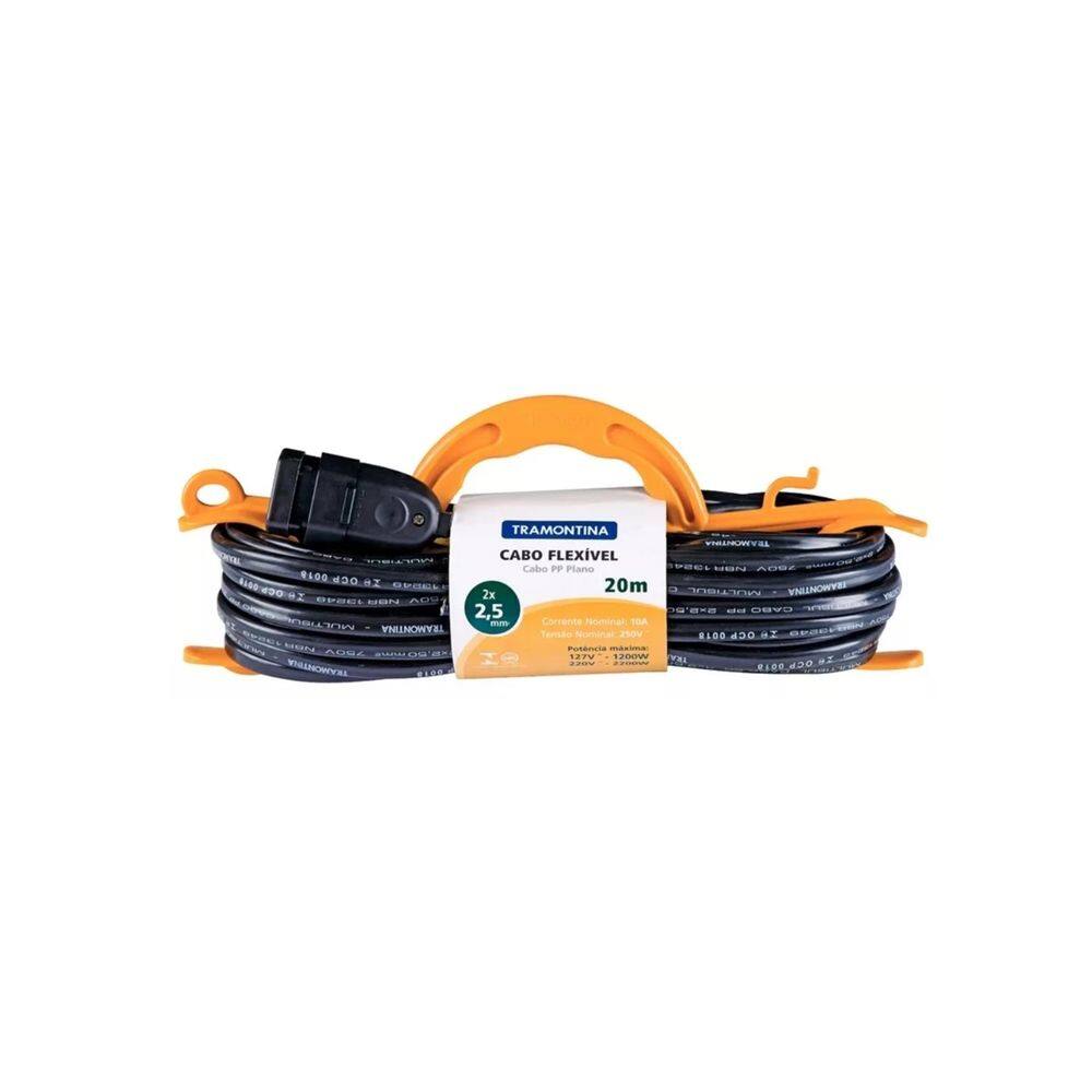 Extensão Cabide 2,5 mm² 10 A 20 m - Tramontina