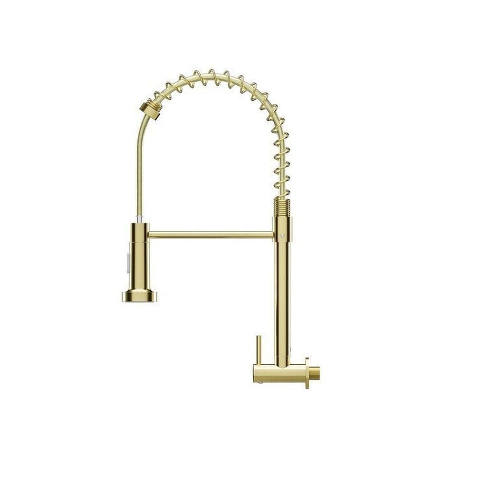 Kit 3 Torneira Gourmet Parede Cozinha Água Fria Civitt Dourado