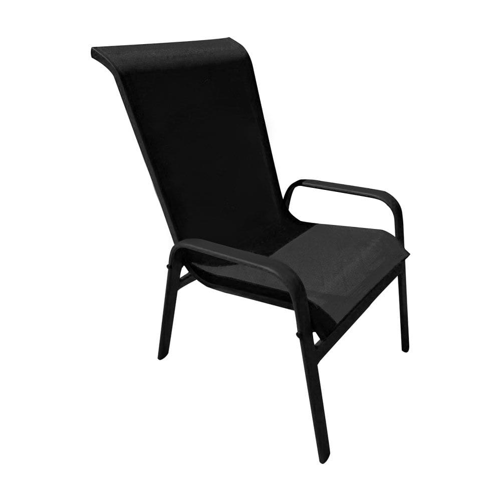 Cadeira Gourmet Mônica Em Alumínio Preto