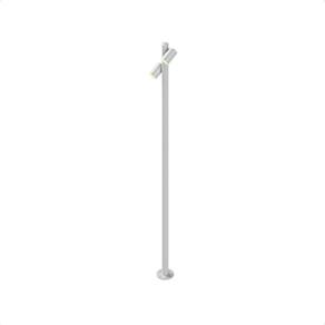 Luminária Poste de Jardim Taschibra Moderno Wabi 160 MR16 Bivolt Branco