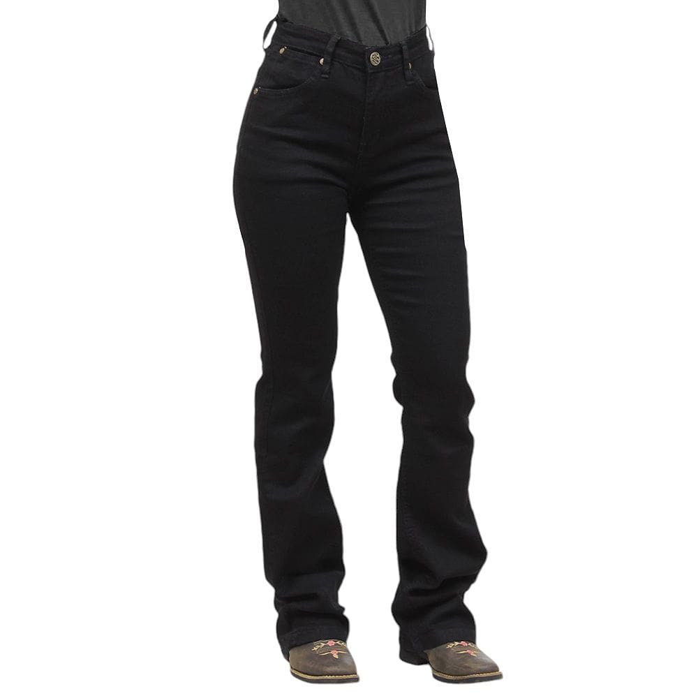 Calça Jeans Feminina Preta 19M Boot Cut Wrangler 37323