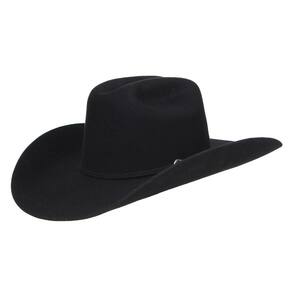 Chapéu Feltro Premium 3x Super Bull Preto Forrado Stetson 31324