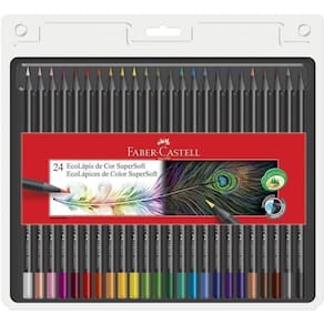 Lápis De Cor, Faber-Castell Supersoft, 24 Cores