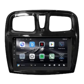 Central Multimídia Sandero 2015 2016 2017 2018 2019 Adak G2 Tela de 9" QLED 2GB de RAM 64GB Android Auto e Carplay + Câmera de ré