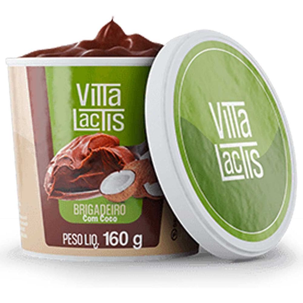Brigadeiro Coco Sem Açúcar Doce Fitness 160g Vitta Lactis