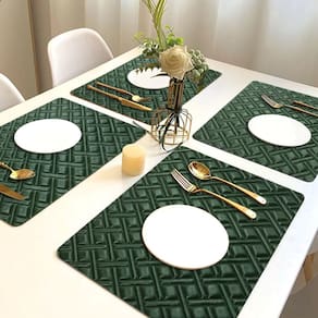 8 Jogo Americano Bag Alto Padrão Impermeável Vd Pvc